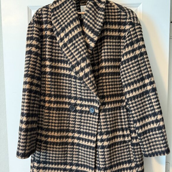 Avec Les Filles Jackets & Blazers - Avec Les Filles Oversized Houndstooth Coat